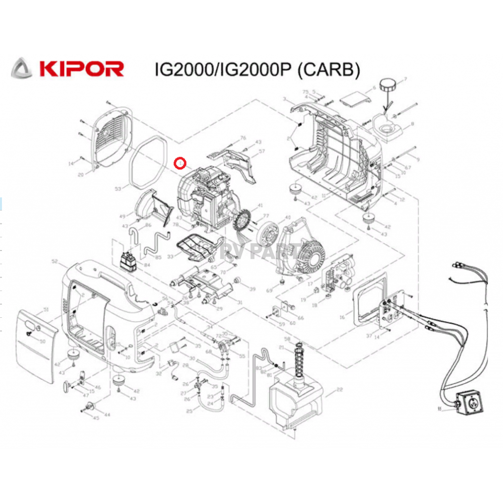 Kipor Power Solutions Generator Engine KG15800000